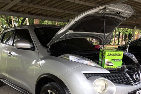 เปลี่ยนแบตเตอรี่ Nissan Kicks Amaron Battery นครศรีธรรมราช